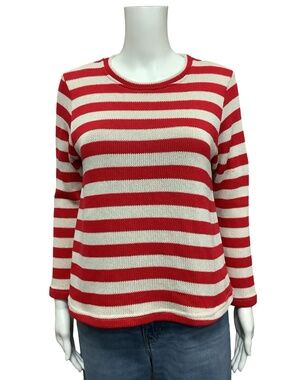 Mama B Crew Neck Stripe Print Sweater w/Tags Size: XS